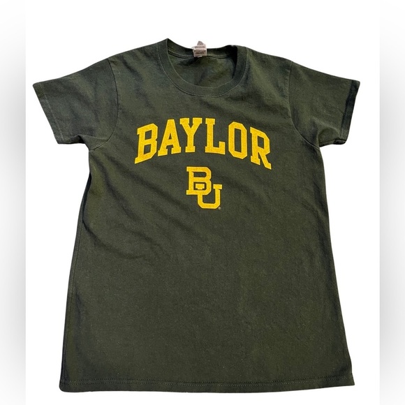 Gildan Baylor Bears University Green Crewneck Shirt Size Men Small - Picture 2 of 10